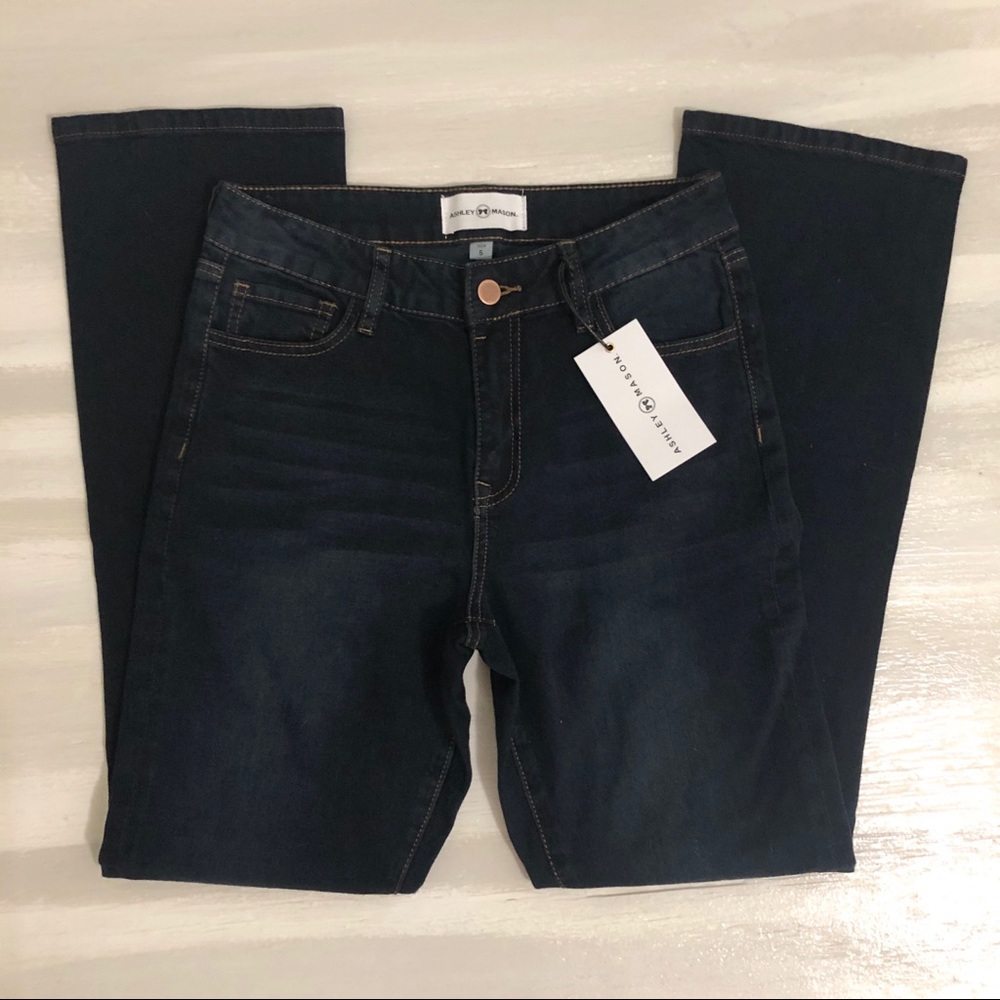Ashley Mason Dark Wash Jeans 5 NWT - Picture 1 of 7